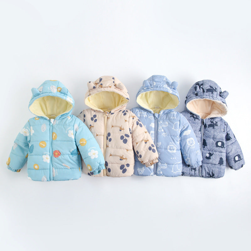 Cozy 3-in-1 Down Padded Jacket for Babies - Stay Warm & Stylish This Winter!