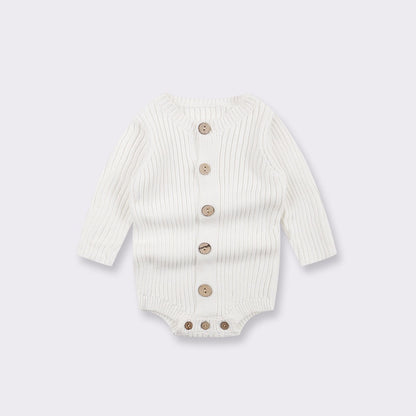 Knitted Baby Bodysuit – Cozy One-Piece Sweater Outfit for Infants